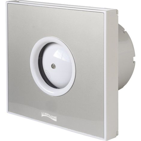 La Ventilazione GIOTTO10A Aspiratore Elicoidale Design Extra Piatto Grigio, per Foro diametro 100 mm / 4 (1/5)