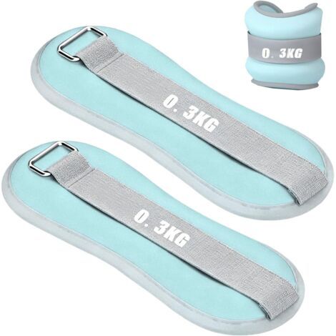 Lot de 2 poids pour poignets et chevilles réglables - Poids pour poignets et jambes - Pour pilates, exercices, yoga et danse