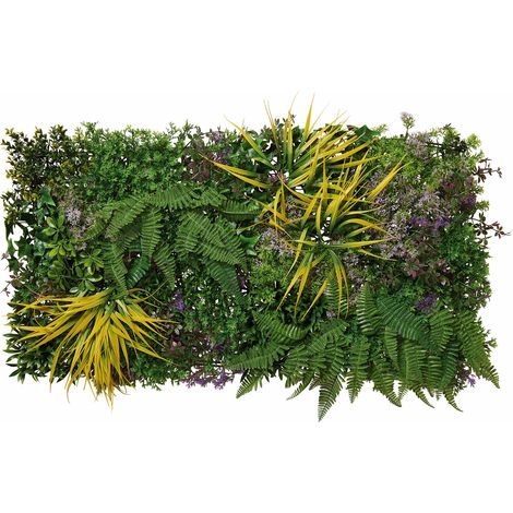 Set 4 Pezzi Arella Siepe Sintetica Forest Verdemax 50x100 cm in LDPE Resistente ai Raggi UV Verde (1/3)