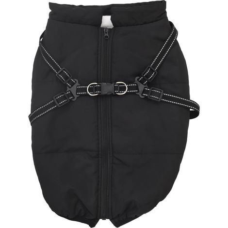 Manteau pour chien Noir L48 Fleece et Polyester (1/5)