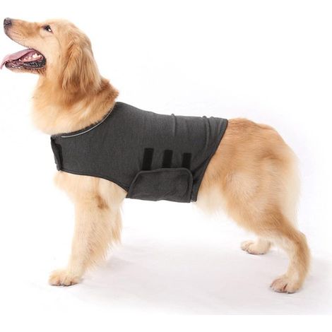 Ropa relajante para aliviar la ansiedad en mascotas, ropa antiestrés para perros, chaleco antiestrés para perros pequeños, medianos y grandes (talla M). (1/5)