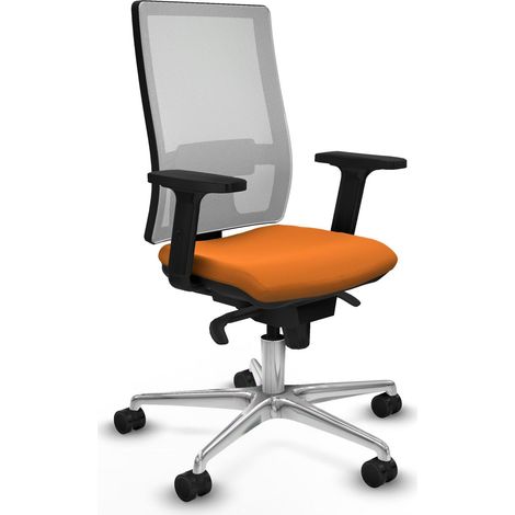 Sedia da ufficio piqueras y crespo Horna arancione alluminio