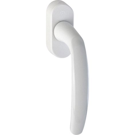Hoppe – Poignée de fenêtre secustik atlanta – Finition brun RAL8003 – Mécanisme de verrouillage anti-effraction – Carré 7x32-42 mm