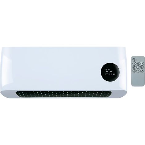 [GEBRAUCHT] alpina Heizung de Wand de 2000 W - Heizung de Keramik mit 2 Stufen de Leistung und Timer - Thermostat digital - Heizung de Wand kompakt - Wandmontage