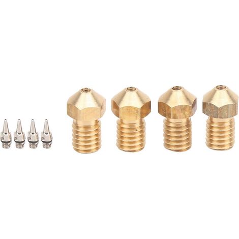 Kit d'adaptateurs pour aérographe M6 V5 V6 avec buses amovibles (0,2/0,3/0,4/0,5 mm) compatible avec MK8