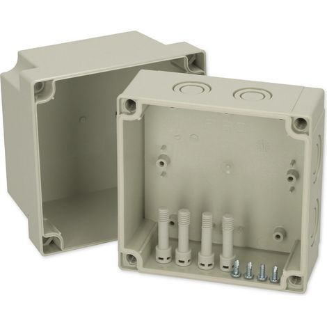Fibox PCM 125/125 G 6016310 Universal-Gehäuse 130 x 130 x 125 Polycarbonat Lichtgrau (RAL 7035) 1 (1/2)