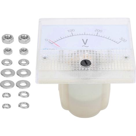 85L1 Wechselstrom-Voltmeter 0–300 V, Zeigertyp, klare Skala, ABS-Gehäuse, Spannungsmessgerät