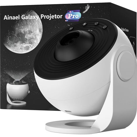 ZHIJIA PREMIUM projecteur galaxie lampe nuit ciel étoilé 13 diapositives HD noir et blanc chambre enfant adulte cadeau (1/5)