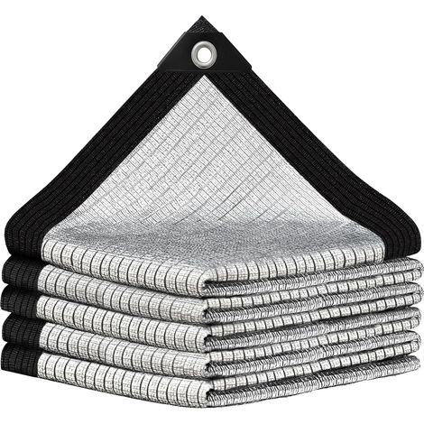 Filet D'ombrage en Aluminium 80%, Voile avec Œillets, Facile à Suspendre pour Jardin, Patio, Lawn, Abri de Voiture, Taille: 3×4m (1/5)