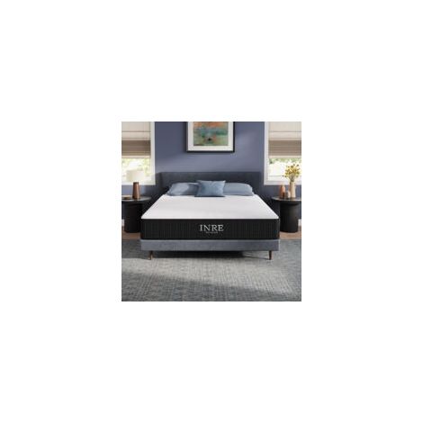 Colchón 140x190 cm INRE - 30 cm de Grosor - Muelles Ensacados - Firme - Robusto y Cómodo - Certificación Oeko-Tex - 7 Zonas de Confort - GZ