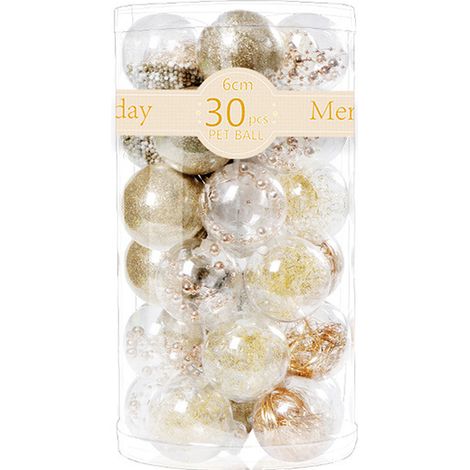 Boules de Noël décoratives avec décorations délicates en peluche (1/5)