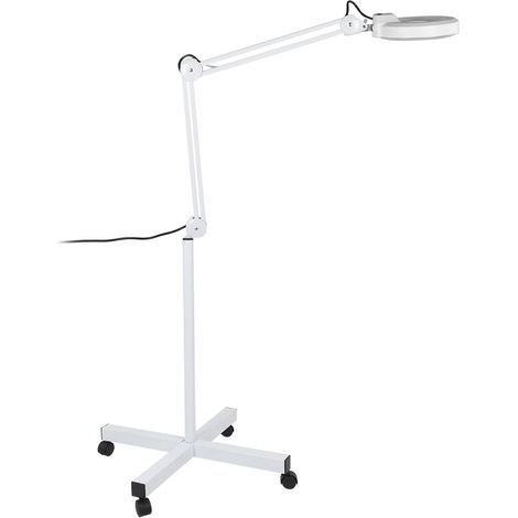 Lampe loupe LED sur pied avec grossissement 8x pour la lecture et la recherche à domicile - Prise UE 220 V (1/5)