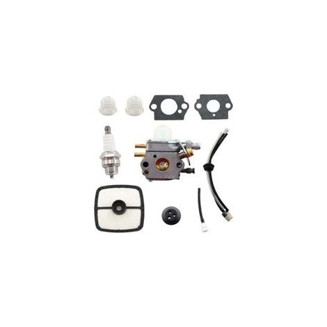 Kit tubo filtro aria, filtro carburante e carburatore per decespugliatori Echo SRM2015 SRM2305 SRM2455 ZAMA C1U-K53 C1U-K52 C1U-K47 AT203A