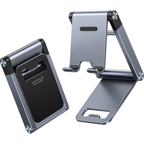 Ugreen faltbarer Ständer Smartphoneständer Telefonständer Handyhalterung Grau (LP263) (1/5)