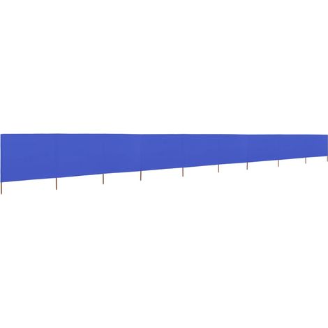 Paravent Cloison de séparation 9 panneaux, Pour Jardin, Balcon, Terrasse Tissu 1200 x 80 cm Bleu azuré OIB2983E (1/5)