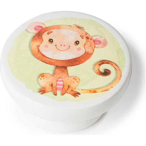 Pomo para Mueble  Estilo Infantil Juvenil  Fabricado en Haya  Acabado en Ilustrado  Medidas 383822 mm  Sistema de Fijación  Incluye Tornillos M4  1 Unidad -