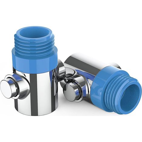 Duschkopf Absperrventil G1/2, 2 Stück, Chrom, Universal Wasserstopp (1/5)