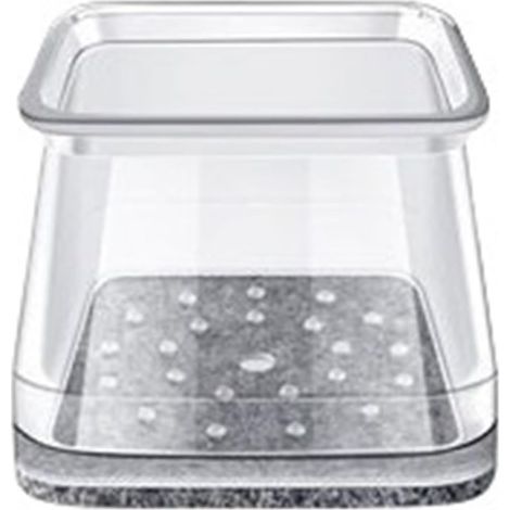 Patins carrés transparents pour pieds de meubles, protections de table (1/4)