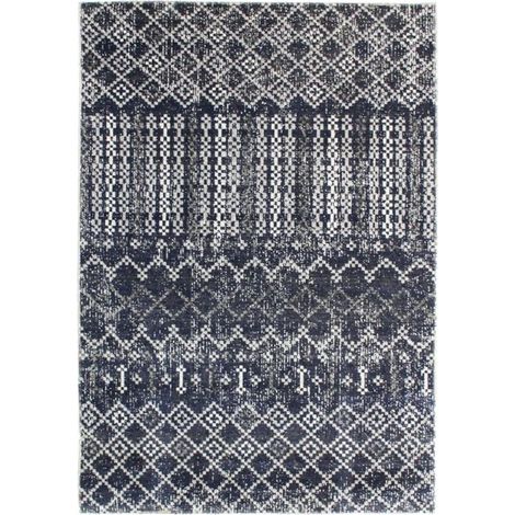 VINTAGE IN&OUT - Tapis pour intérieur-extérieur motif géo bleu 120x170 (1/5)