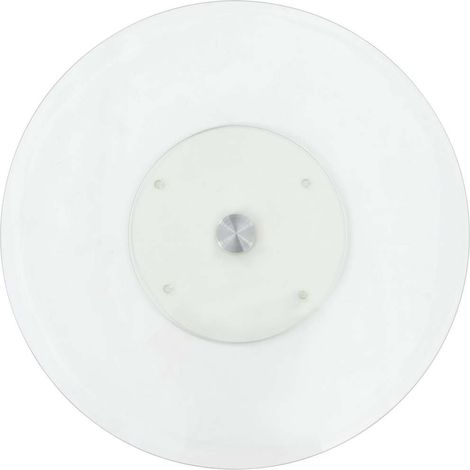 vidaXL Plato giratorio para servir vidrio templado transparente 60 cm (1/2)