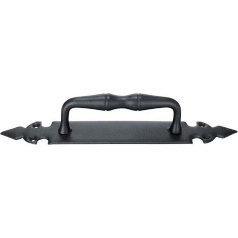 Manillon Puerta Forja  275X43Mm 73003-B Negro Con Placa (1/4)