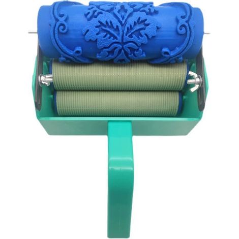 Rouleaux à motifs DIY, rouleau à peinture portable, machine à peindre professionnelle avec poignée en plastique pour la décoration intérieure (1/3)