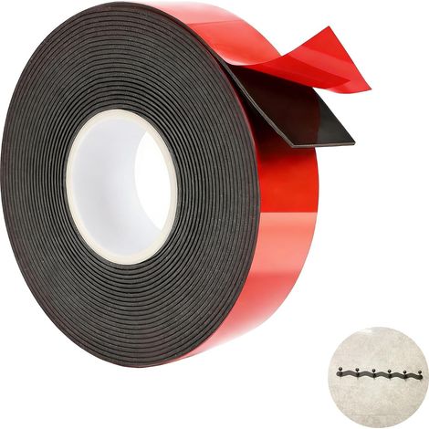 Ruban Adhésif Double Face Acrylique, Imperméable 25mm x 10M, Pour Décoration Maison (1/5)
