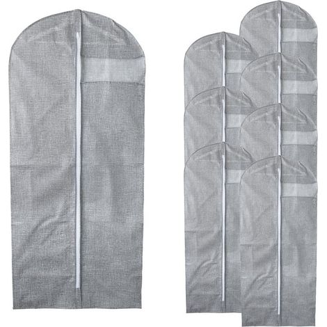 Kleiderschutzhülle Klamottenhülle 60x135 cm 8er Set Kleiderhülle Kleidersack (1/3)