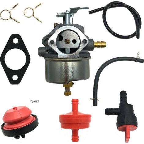 The carburetor is suitable for snow blowers 632334A, 632334, HM70, HM80, models 7HP and 8HP, model 303-005. (1/4)