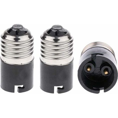 E27 to B22 bulb adapter/converter, E27 Edison bayonet bulb base converter to B22 (pack of 4)