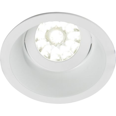 Spot DECO GU10 rond 1 tête orientable, blanc mat IP20 - EUROPOLE - 26850 (1/4)