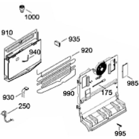 Elemento preformato (codice 935) - Frigorifero, congelatore - LIEBHERR - 348035