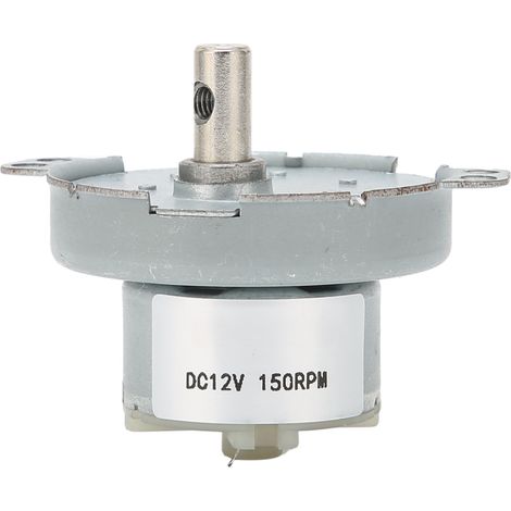 Motorreductor autoblocante de 12 V CC, microreductor de velocidad, piezas de transmisión con orificio M4, 150 rpm (1/5)