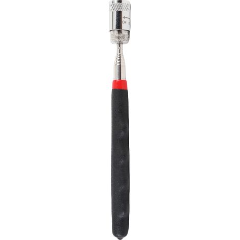 Ortviai Pince à aimant télescopique 19-80 cm avec LED, poignée ergonomique en PVC souple et embout en acier inoxydable (1/5)