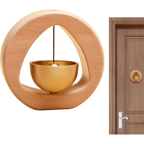 Timbre magnético de madera, señal de apertura para tienda/armario/negocio/pared. (1/5)