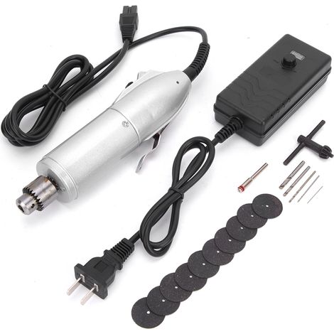 Mini-perceuse électrique portative avec coffret à outils pour le perçage du bois, prise CN 220 V (1/5)
