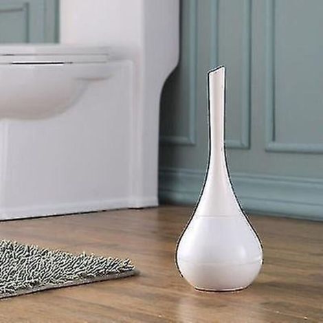 WC-Bürste aus Edelstahl mit Silikonborsten, weiß (1/3)