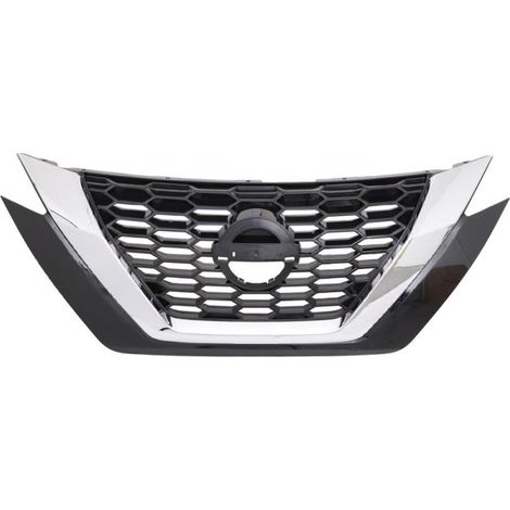 Grille de calandre avant noire et chromée avec trou caméra Nissan Juke 2 depuis 2019