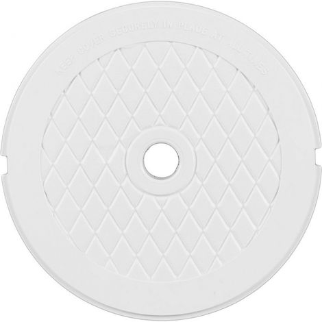 Hayward – Couvercle de skimmer rond pour piscine – Diamètre 170 mm – Matière ABS – Coloris blanc – Compatible SP1090, SP1096, SP1097 - SPX1096B