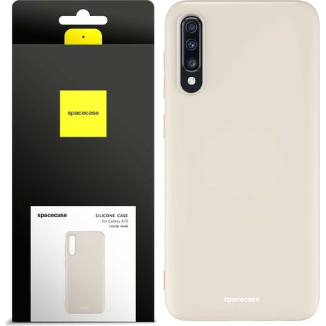 Funda de silicona Spacecase para Galaxy A70 color hueso (1/5)