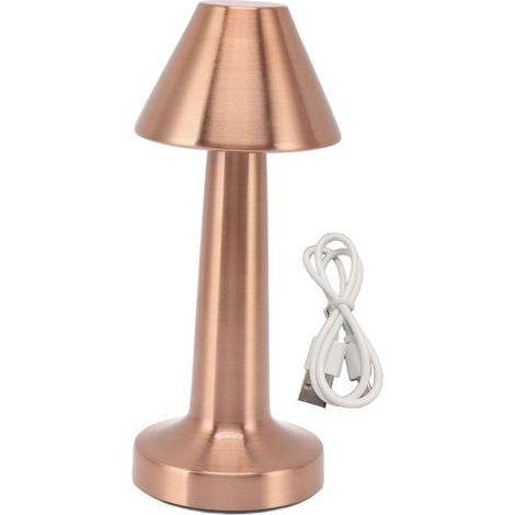 Lampe bureau LED – moderne – dimmable sans fil – chevet – or rose