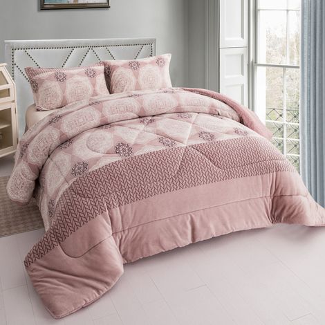 Edredón Invierno Borreguillo Nórdico de Microfibra - 180x240cm con 1 Funda Almohada - 240x260cm con 2 fundas Almohadas- Edredón Extra Suave, Cálido, Gruesa (1/5)