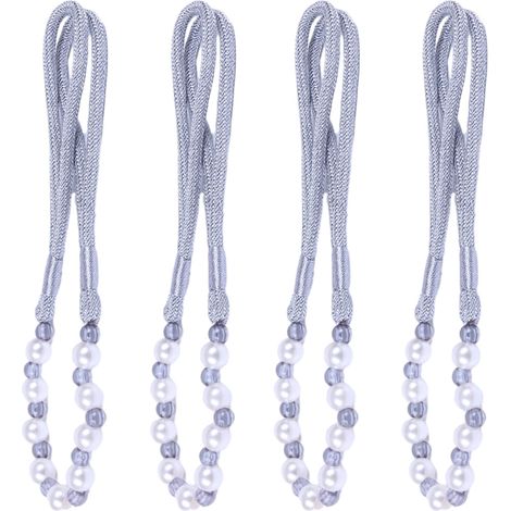 Attaches de rideaux perlées avec supports pour la décoration de rideaux de bureau (1/5)