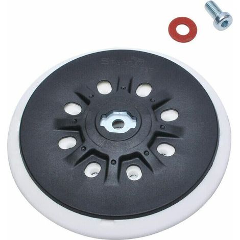 150 mm (6 pouces) Plateau de ponçage 8 trous compatible avec les ponceuses orbitales Bos-ch Festool ETS 150, ETS EC 150, LEX 150, WTS 150/7 498987 (souple) (1/5)