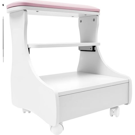 Carrello per pediluvio, struttura resistente, design versatile, BIANCO (1/2)