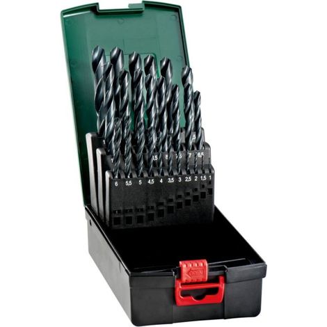Broca metal Metabo 627667000 HSS-R 25 piezas DIN 338