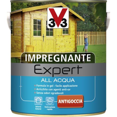 impregnante ad acqua v33 "expert" incolore 2,5 litri