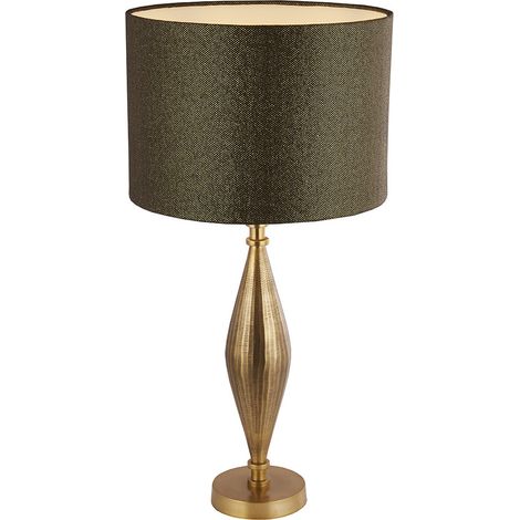 Lampada Da Scrivania Contemporanea Rye Ottone 1 Luce E27 Senza Paralume