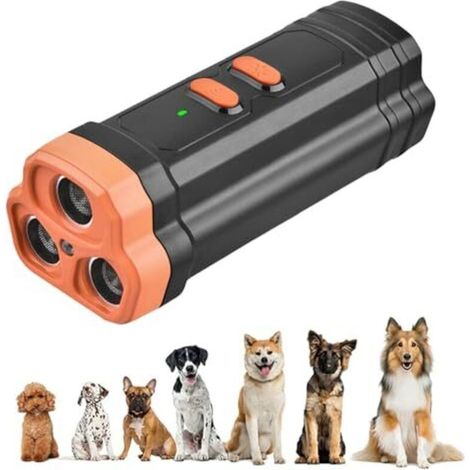 Silenziatore per cani Vllold, strumento per la correzione del comportamento degli animali domestici, potente dispositivo per fermare l'abbaio dei cani per campeggio, attività all'aperto e viaggi, (1/5)
