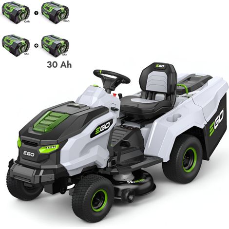 Tondeuse électrique autoportée EGO, Batteries 30 Ah incluses, Largeur de coupe 98 cm, Chargeur 1600W - TR3801E-B (1/5)